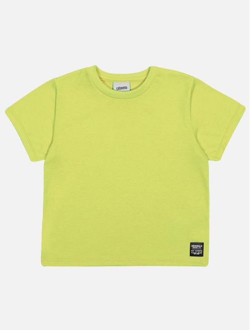 Blusa Infantil Menina Básica Verde Catavento