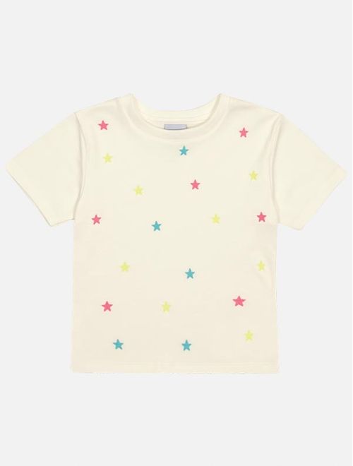 Blusa Infantil Menina Bordado Estrela Natural Catavento