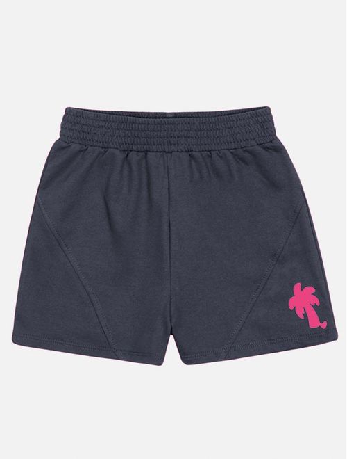 Short Infantil Menina Básico Coqueiro Chumbo Catavento