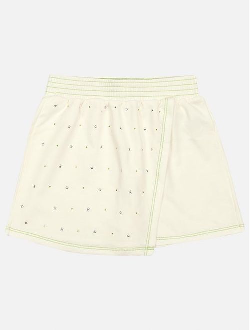 Short-Saia Infantil Menina Strass Natural Catavento