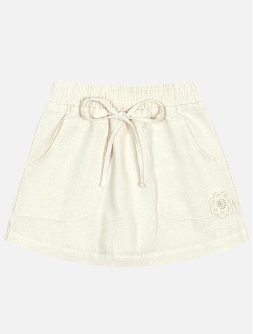 Short-Saia Infantil Menina Oasis Flor Natural Catavento