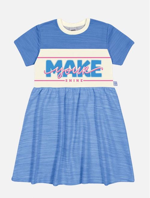 Vestido Infantil Menina Make Your Azul Catavento