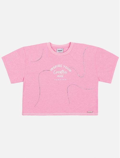 Blusa Infantil Menina Inspire Your Rosa Catavento