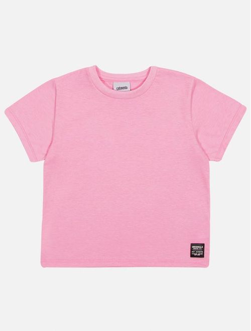 Blusa Infantil Menina Básica Rosa Catavento