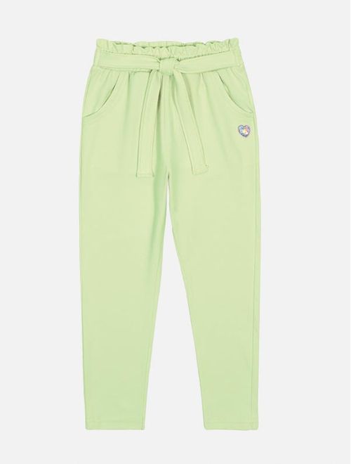 Calça Infantil Menina Com Laço Verde Mundo Cinti