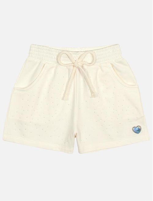 Shorts Infantil Menina Com Strass Natural Mundo Cinti