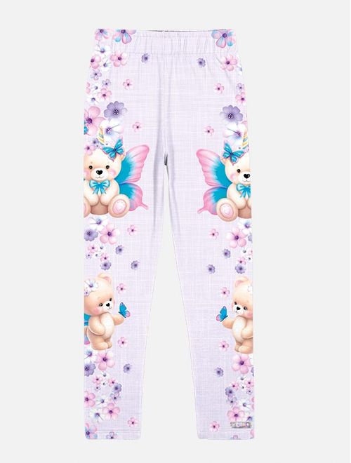 Legging Infantil Menina Total Print Lilás Mundo Cinti