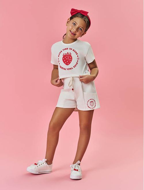 Blusa Infantil Menina Tutti-Frutti Com Cheirinho Natural Mundo Cinti