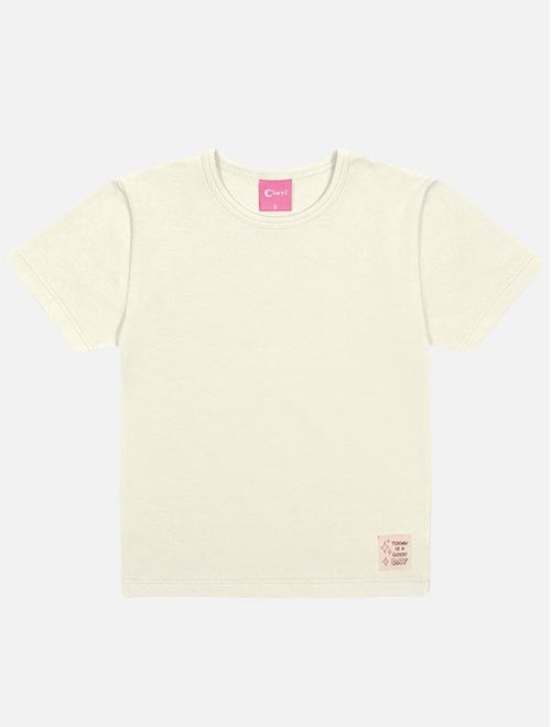 Blusa Infantil Menina Básica Natural Mundo Cinti