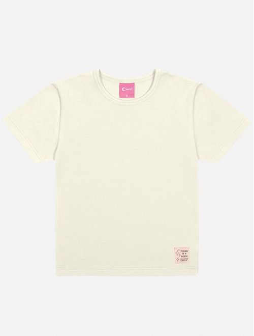 Blusa Infantil Menina Básica Natural Mundo Cinti