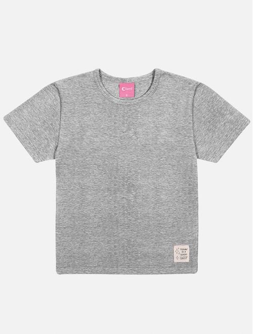 Blusa Infantil Menina Básica Mescla Mundo Cinti