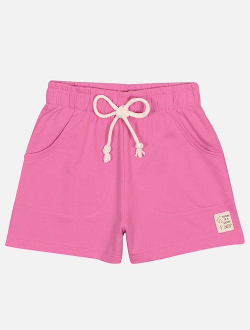 Short Infantil Menina Básico Rosa Mundo Cinti