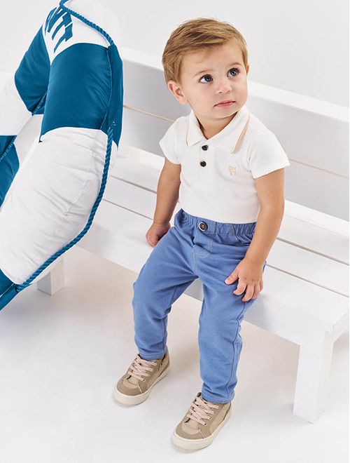 Calça Bebê Menino Azul Jeans Médio Divertto