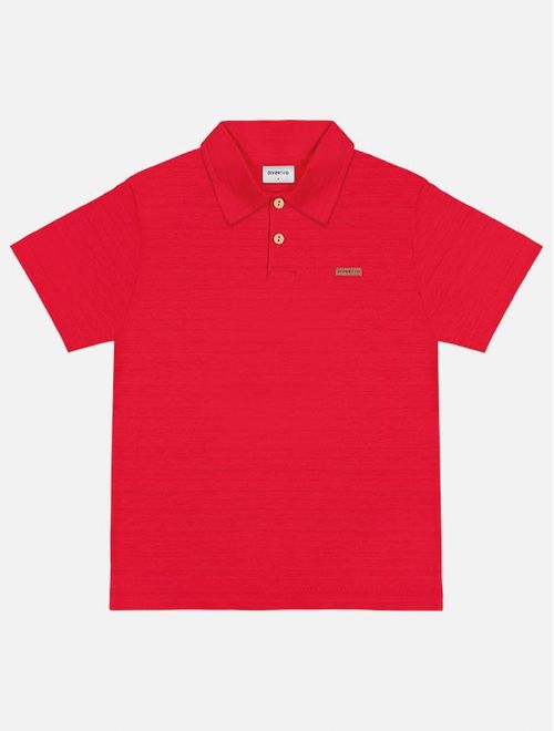 Camisa Polo Infantil Menino Vermelho Divertto