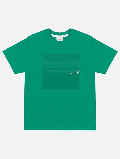 Camiseta Infantil Menino Verde Divertto