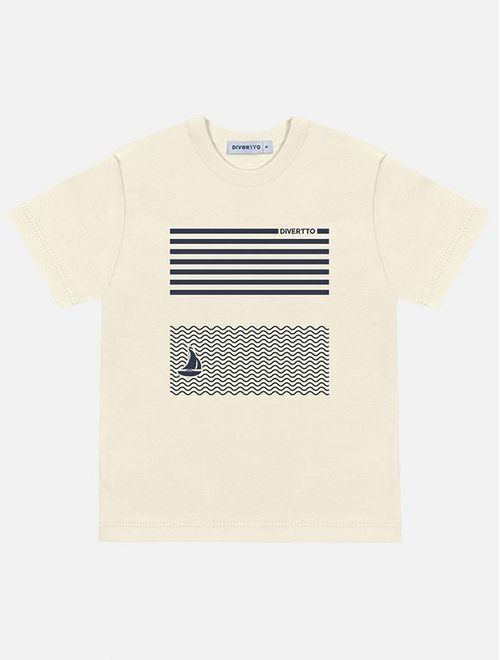 Camiseta Infantil Menino Navy Natural Divertto