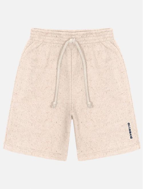 Bermuda Infantil Menino Básica Off White Divertto