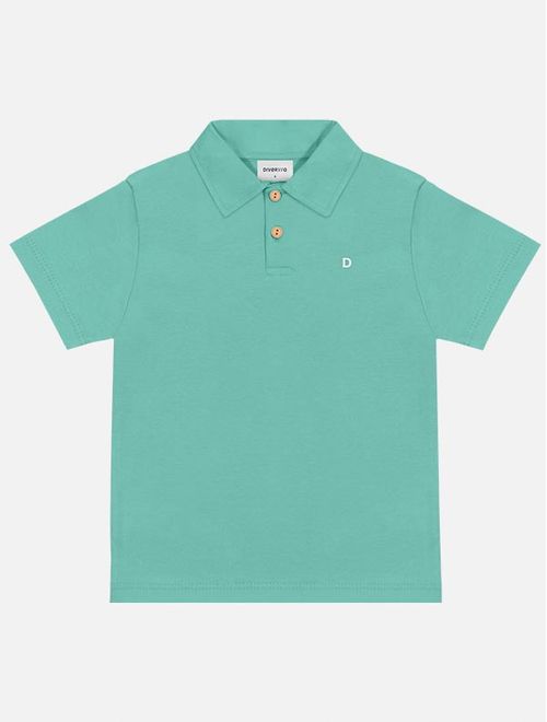 Camisa Polo Infantil Menino Básica Verde Divertto