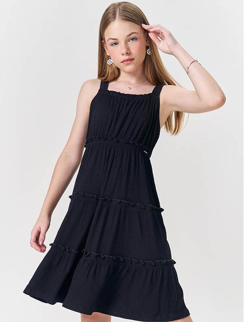 Vestido Teen Feminino Três Marias Preto Dway