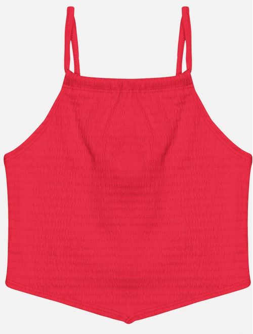 Regata Teen Feminino Com Laço Nas Costas Vermelho Dway