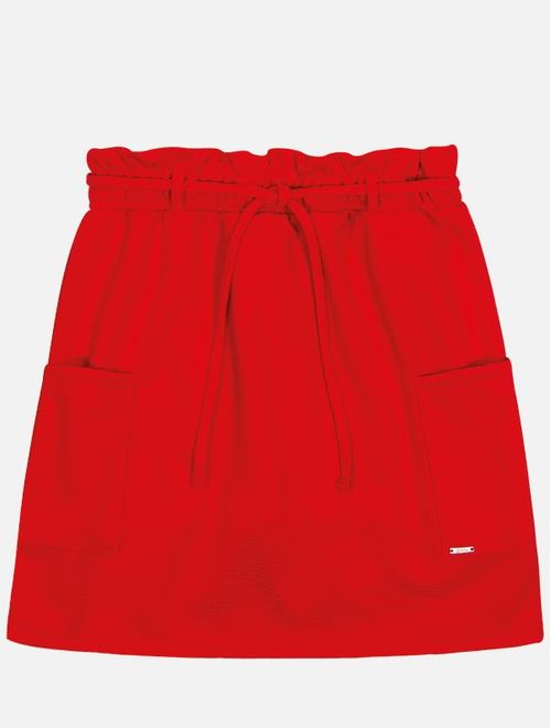 Short-Saia Clochard Teen Feminino Vermelho Dway