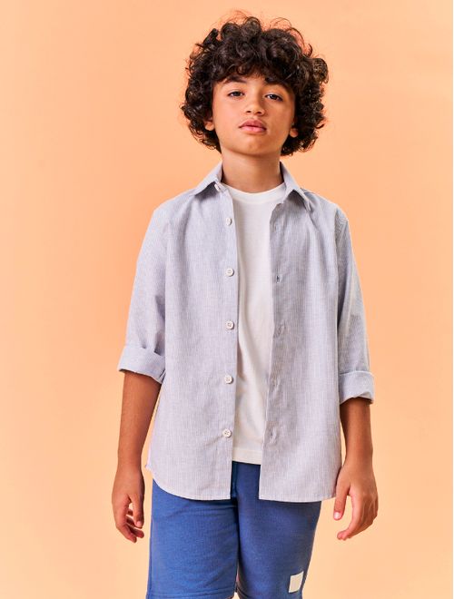 Camisa Infantil Menino Azul Catavento