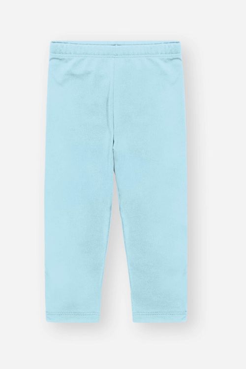 Calça Bebê Menino em Malha Térmica Azul Divertto