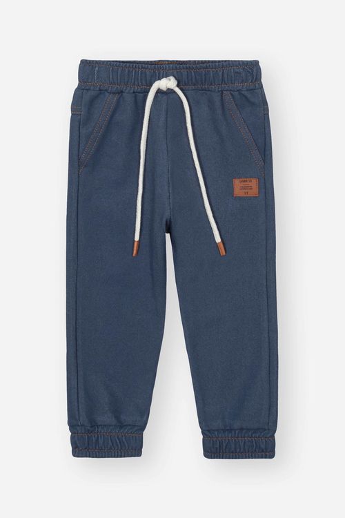 Calça Jogger Bebê Menino Jeans Escuro Divertto