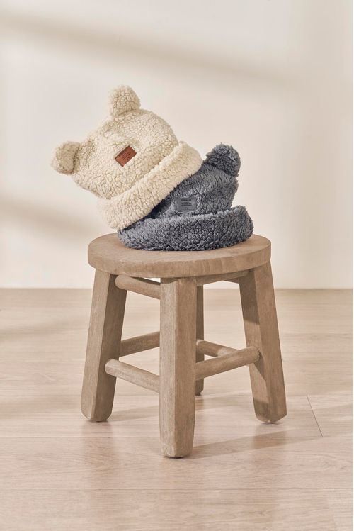 Touca Ursinho Bebê Menino Bege Divertto