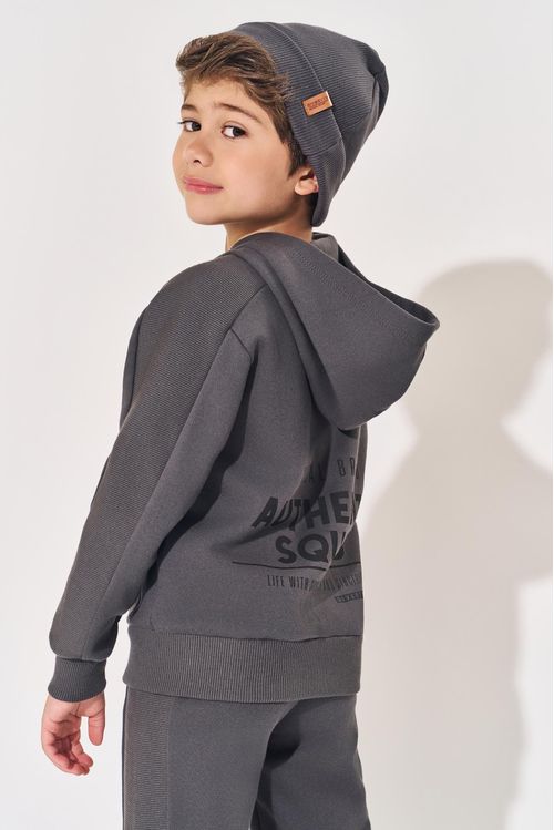 Gorro Infantil Canelado Chumbo Divertto