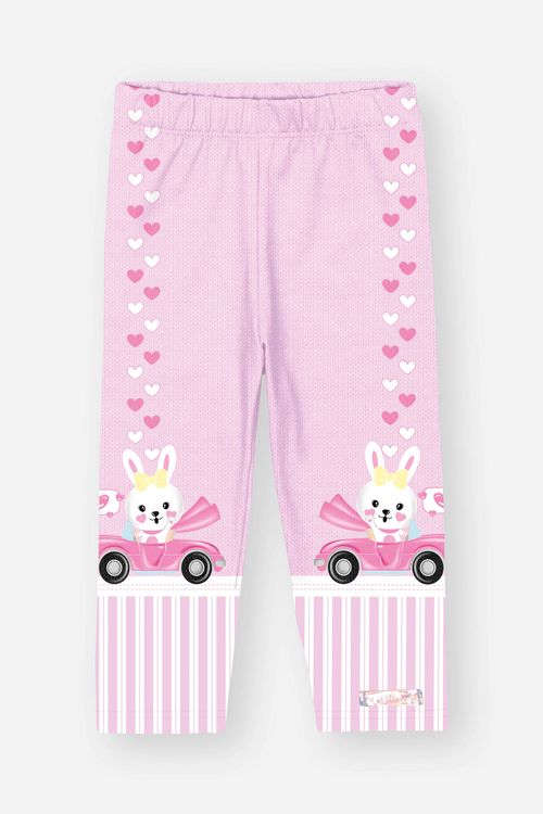 Legging Bebê Menina Total Print Lilás Mundo Cinti