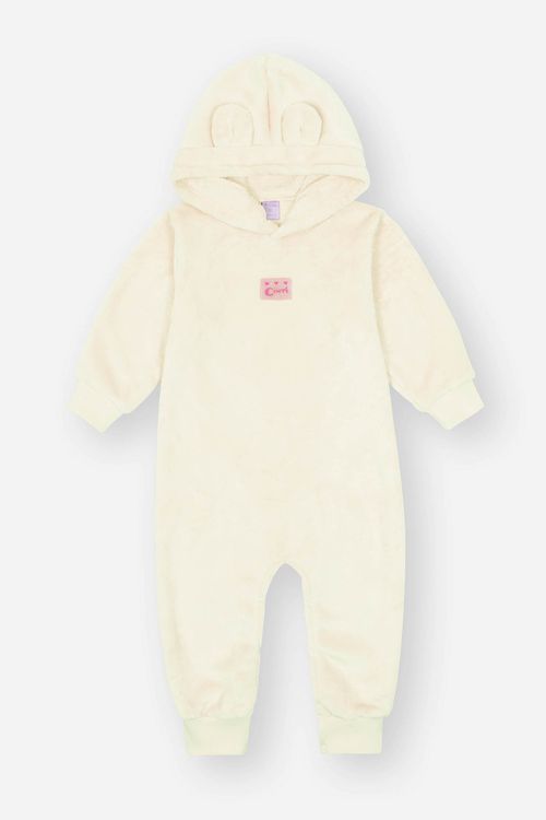 Macacão Bebê Menina Em Pelo Natural Mundo Cinti