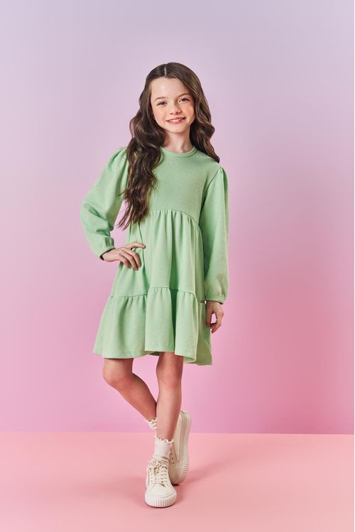 Vestido Infantil Menina Strass Rosa Mundo Cinti