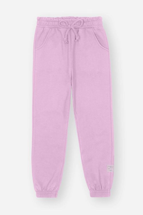 Calça Infantil Menina Jogger Básica Lilás Mundo Cinti