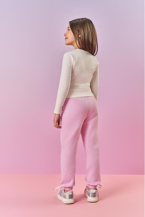 Blusa Infantil Menina Básica Natural Mundo Cinti