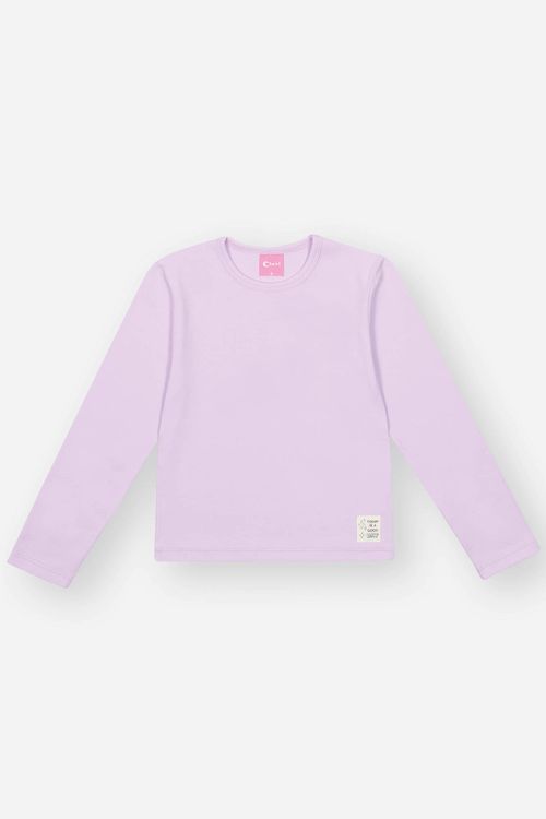 Blusa Infantil Menina Básica Lilás Mundo Cinti