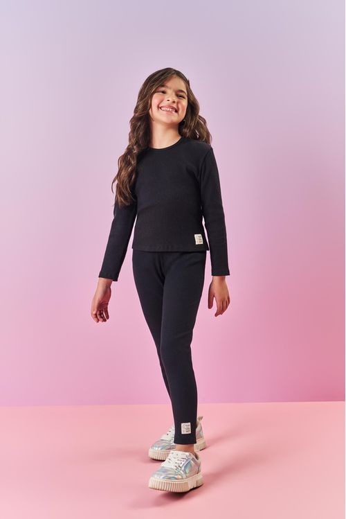 Blusa Infantil Menina Básica Lilás Mundo Cinti