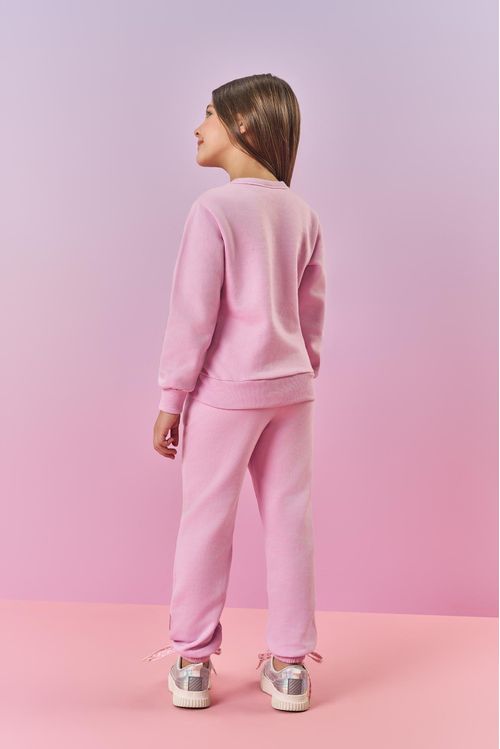 Blusão Infantil Menina Básico Lilás Mundo Cinti