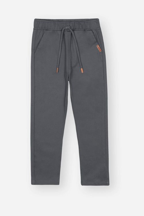 Calça Skinny Infantil Menino em Sarja Chumbo Divertto