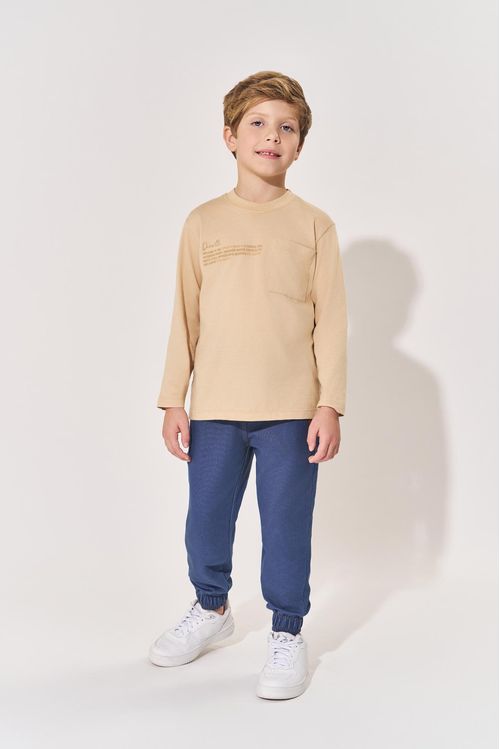 Conjunto Infantil Menino Estampa 3D Croissant Divertto