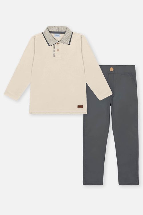 Conjunto Infantil Menino Better With DVTT Bege Divertto