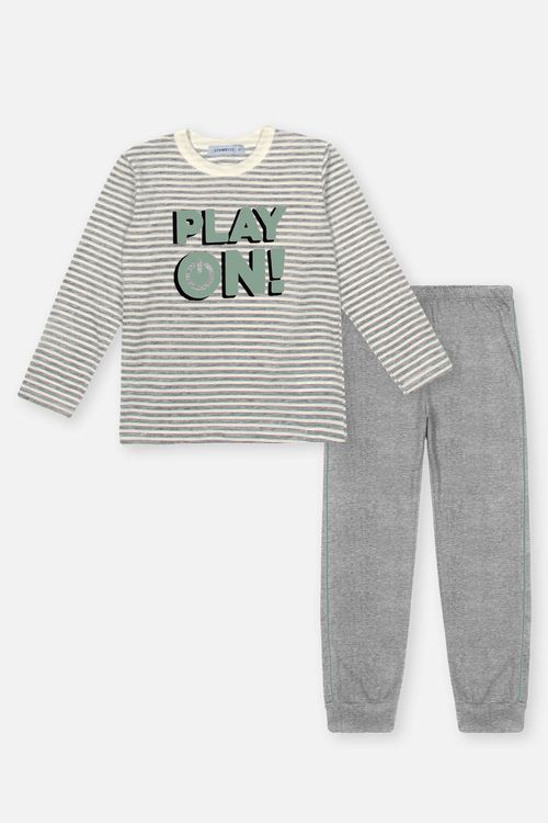 Pijama Infantil Menino Play On! Mescla Divertto