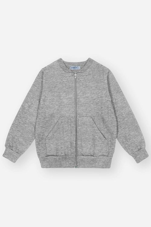 Jaqueta Moletom Infantil Menino com Bolso Canguru Mescla Divertto