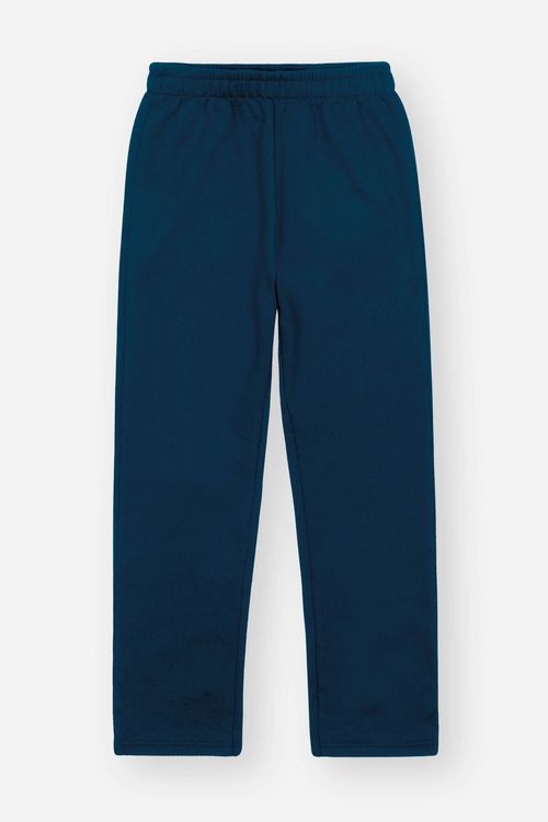 Calça Moletom Reta Infantil Menino Marinho Divertto