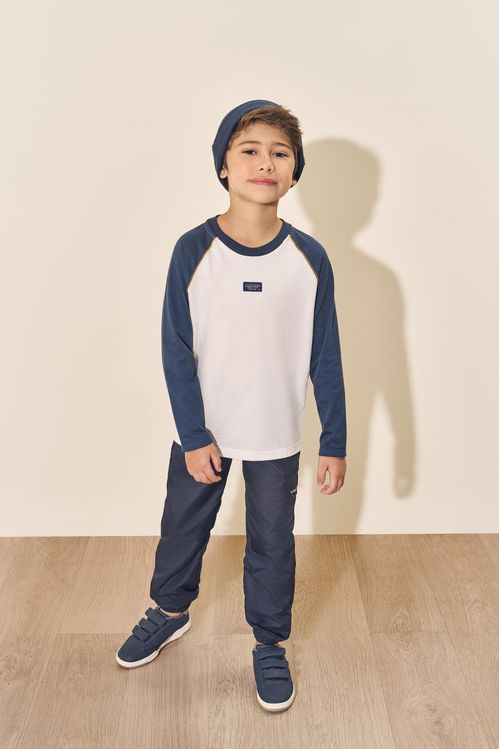 Calça Infantil Menino em Nylon Preto Divertto