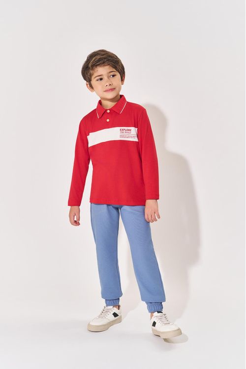 Conjunto Infantil Menino World Explorer Vermelho Divertto
