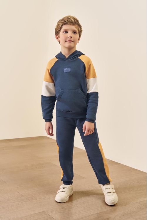 Conjunto Infantil Menino Raglan Marinho Divertto