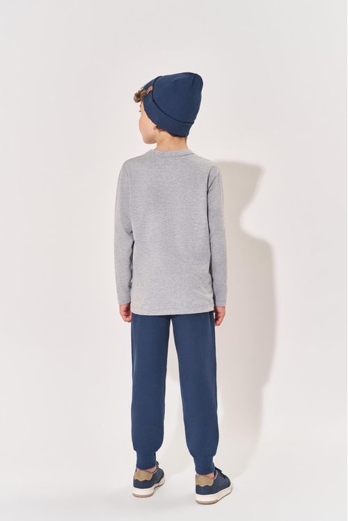 Calça Moletom Infantil Menino Marinho Divertto