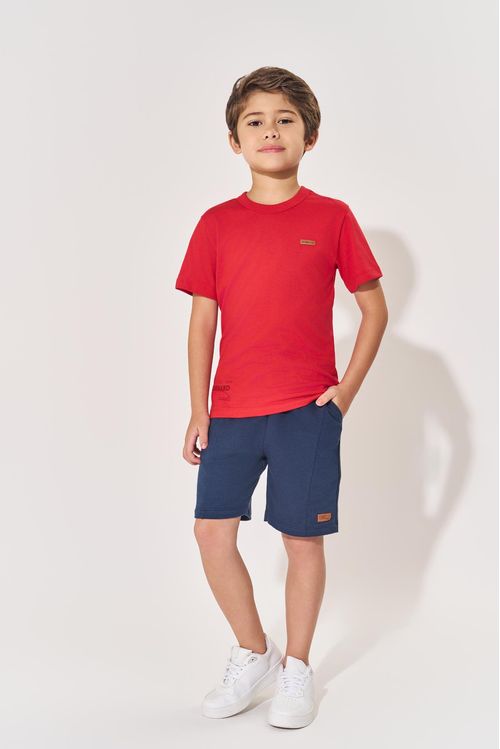 Camiseta Infantil Menino Forward Vermelho Divertto