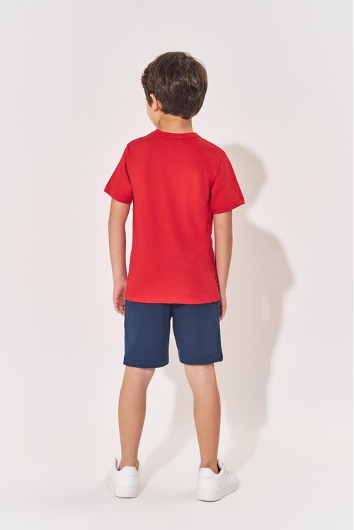 Camiseta Infantil Menino Forward Vermelho Divertto